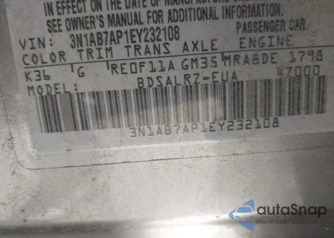 2014 Nissan Sentra Sl from USA, damaged, VIN 3N1AB7APXEY300602